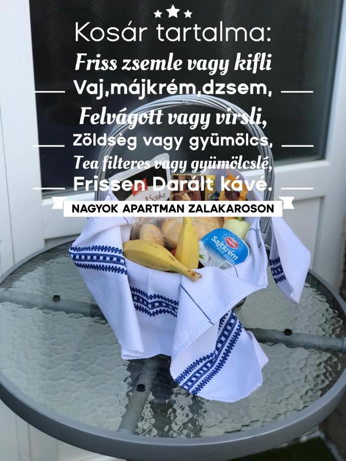 Nagyok Apartman Lejlighed Zalakaros Eksteriør billede